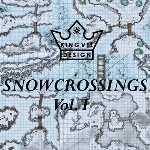 RPG Snow Crossing escenario Maps Vol. I / D&D Maps / VTT Maps / Dungeons and Dragons I Battle Map / 5e / Roll20 / Fantasy Grounds / Fundición