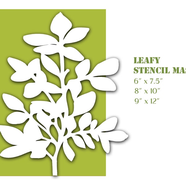 LEAFY STENCIL MASK-(made to order)