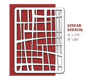 LINEAR STENCIL-(made to order)