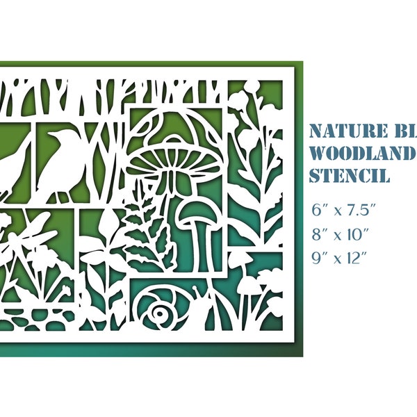 Nature Stencil - Etsy