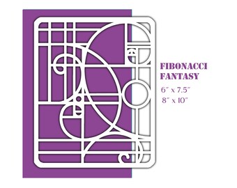 FIBONACCI FANTASY STENCIL-(made to order)