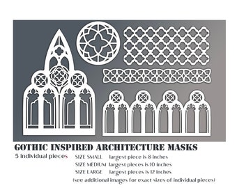 GOTHIC ARCHITECTURE MASK Set-(made to order)