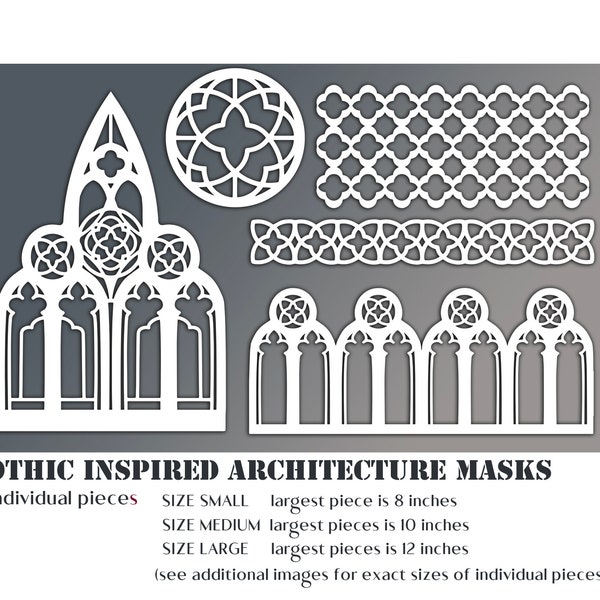 GOTHIC ARCHITECTURE MASK Set-(made to order)