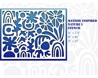 MATISSE INSPIRED NATURE I Stencil -(made to order)