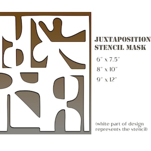 JUXTAPOSITION II STENCIL Mask-(made to order)