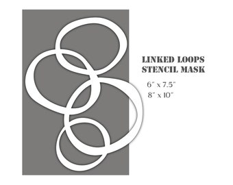 LINKED LOOPS STENCIL Mask-(made to order)