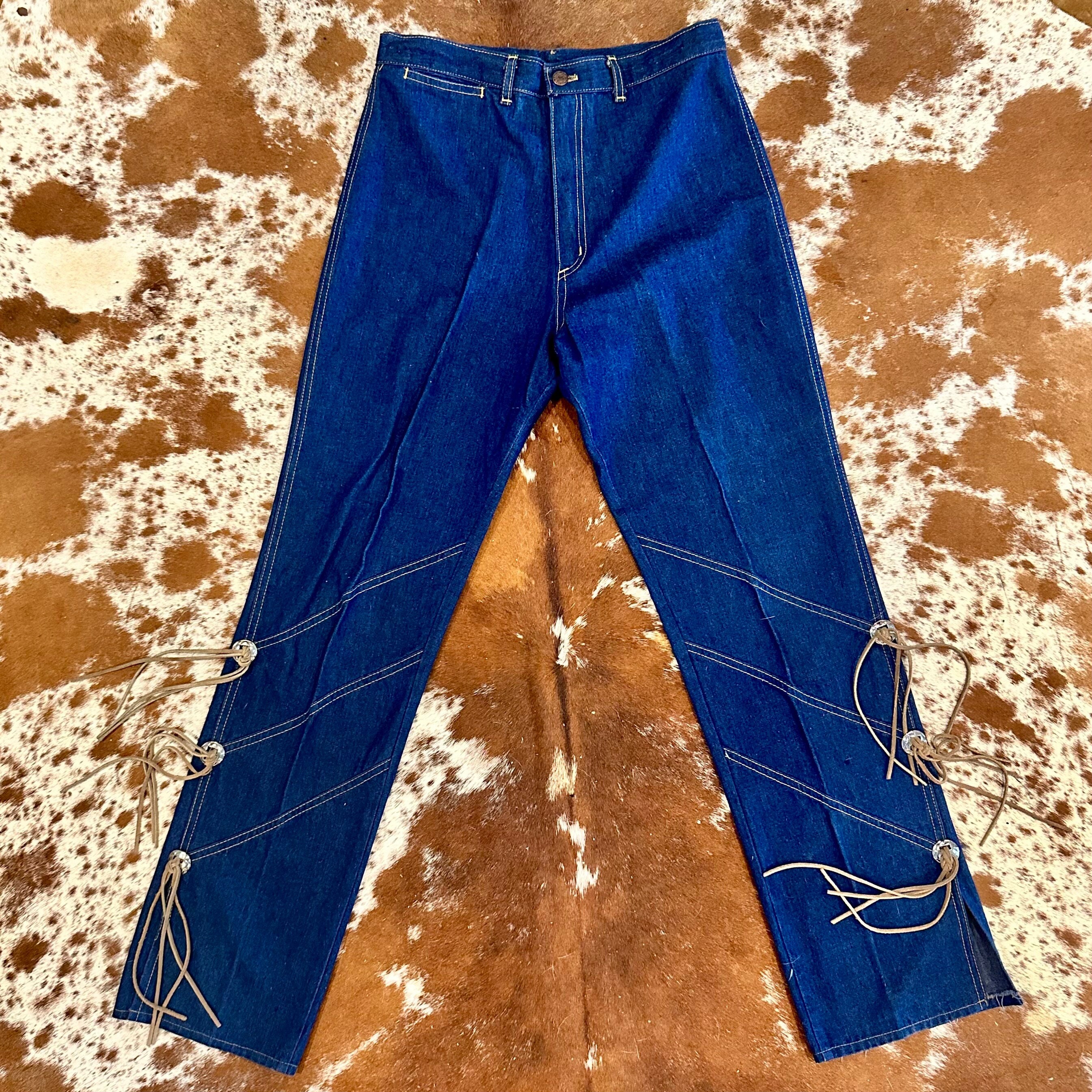 Vintage Fringe Jeans - Etsy