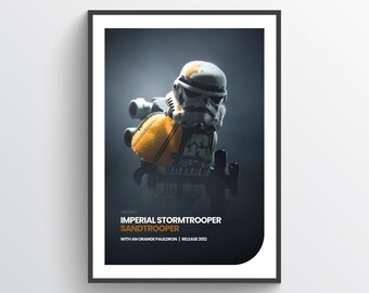 Elite Imperial Soldier Sandtrooper | Wall Art for Fans & Collectors