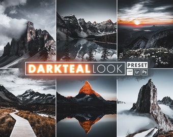 DARK TEAL Preset | XMP-Files for Lightroom and Camera Raw | Moody Presets, Outdoor Presets, dark photo filter