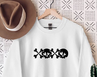XOXO Valentine Sweatshirt, Hello Valentine Skeleton Sweatshirt, Valentines Day Sweater, Love Cute Valentine Sweatshirt, Valentines Day Gift