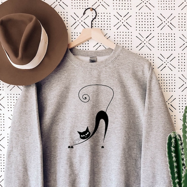 Cat Sweatshirt, Cat Lover Gift, Cat Lover Crewneck Sweater, Pet Lover Pullover, Cute Cats Sweater, Cute Cat Sweatshirt, Animal Lover Sweater