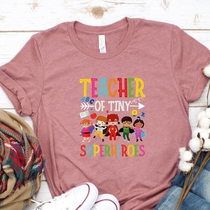 I Teach Pre-K Superheroes T-Shirt Back To School Teacher Kid I Teach Pre-K Superheroes T-Shirt Back To School Teacher Kid