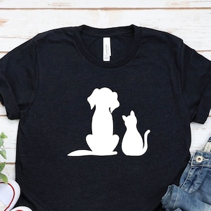 Dog and Cat Shirt,Funny Cat Shirt,Funny Dog Shirt,Animal Lover Shirt, Animal Shirt,Funny Animal Shirt,Cat And Dog Lover,Cute Cat Dog Shirt