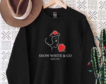Sudadera de Blancanieves y compañía, fundada en 1937, suéter clásico de la princesa Blancanieves de Disney, regalo de Magic Kingdom, sudadera a juego para toda la familia de Disneyland.