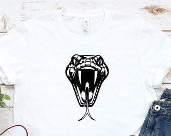 Camiseta com estampa de cabeça de cobra: Herpetologia