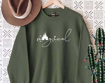 Sudadera mágica de Disney, sudadera de Disney, sudadera de Mickey y Minnie, suéter de Disneyworld, sudadera de Disney para la familia, sudadera mágica