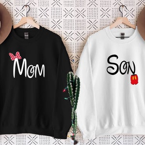 Disney Mom Son Sweatshirt, Custom Disney Family Vacation Sweatshirt, Disney Trip Sweatshirt,Disney Family Sweatshirt,Disney Matching Sweater
