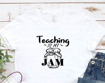L'enseignement, c'est ma confiture, chemise de prof, cadeau de remerciement pour enseignant, chemise de professeur de maternelle, chemise de professeur drôle, cadeau pour chemises de professeur