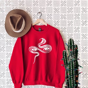 Snake and Eyes Sweatshirt, Women Snake Sweatshirt, Snake Lover Gift, Nature Adventure Sweatshirt, Animal Lover Unisex Sweatshirt