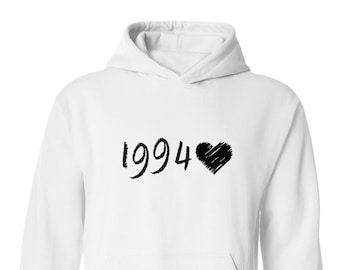 Custom Birthday Year Hoodie: Personalized Number Sweater Gift