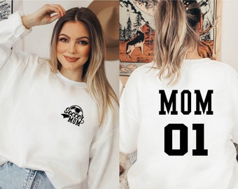 Sudadera personalizada para mamás futbolistas: Nombre y número del equipo personalizados