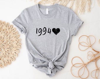 Camiseta personalizada con el año de cumpleaños: Camisetas con número personalizado