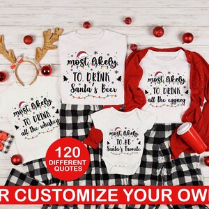 120 Quotes Most Likely To Christmas 2025 Shirt, Xmas Long Sleeve,Holiday Pajamas,Matching Christmas,Family Christmas Gift,Christmas Cruise