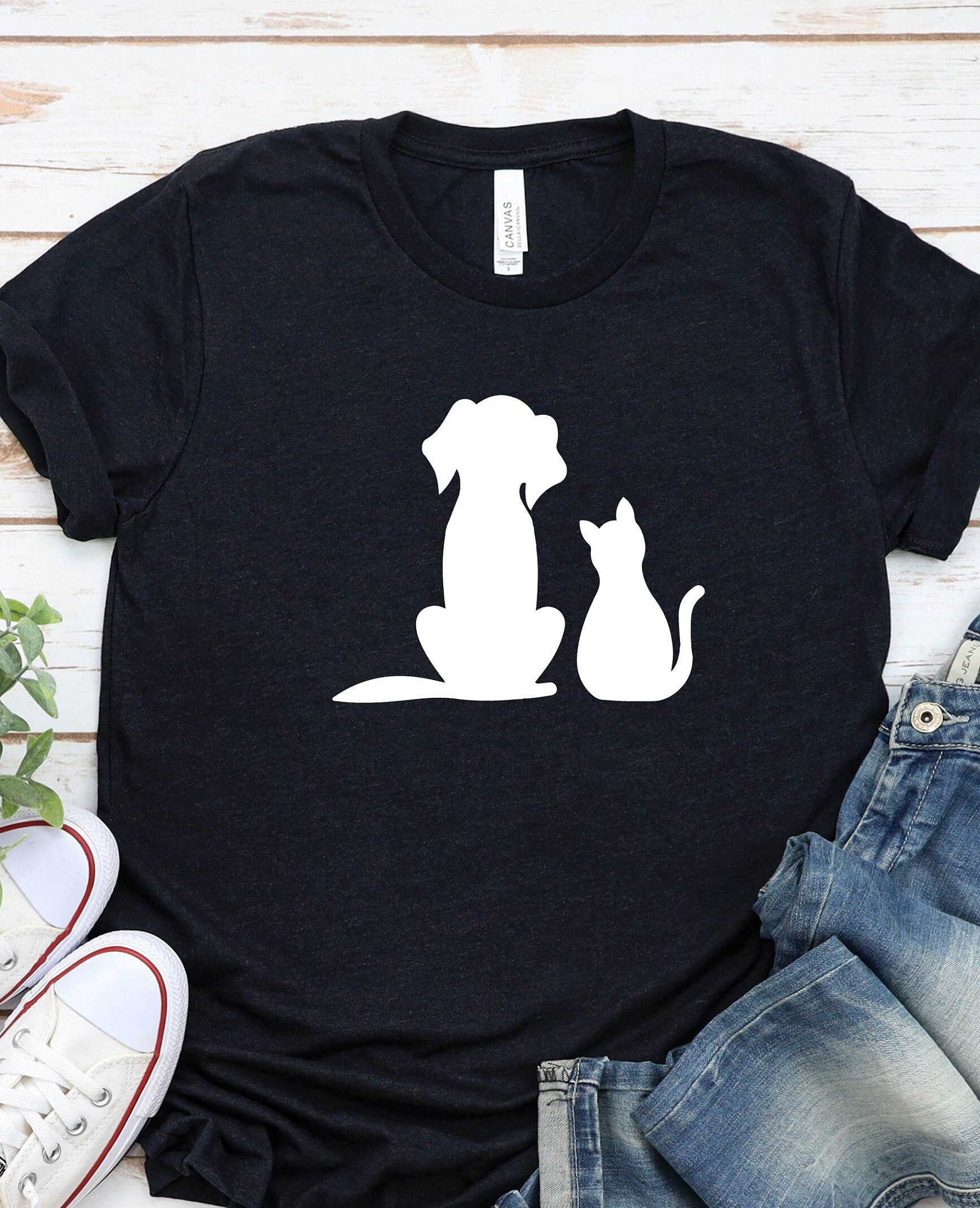Dog and Cat Shirt,Funny Cat Shirt,Funny Dog Shirt,Animal Lover Shirt, Animal Shirt,Funny Animal Shirt,Cat And Dog Lover,Cute Cat Dog Shirt