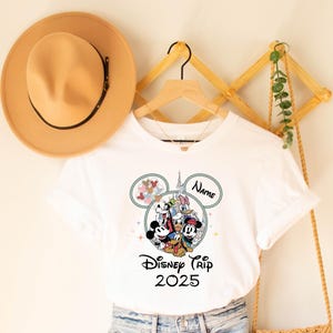 Custom Disney Trip 2025 Shirt, Disney Family Vacation Shirt, Personalized Family Disney Tee, Disney Trip Shirt, Disney Family Matching Shirt