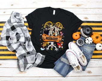 Personalized Disney Mickey and Friends Mummy Custom Disney Halloween Family 2026 Tee, Custom Disney Trip Shirt, Mickey Halloween Ghost Shirt