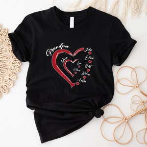 Custom Grandpa Shirt With Grandkids Names, Special Gift for Grandpa, Daddy Shirt With Grandkids Name Gift, Father&#39;s Day Personalized Grandpa