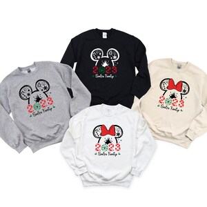 Custom Disney Christmas Sweatshirt, Disney Mickey Mouse Joy To The World Merry Christmas, Mickey Christmas, Disney Sweatshirts for Family