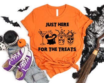 Disney Halloween Snacks Shirt, Just Here For The Treats T-Shirt, Mickey Halloween Snack Tee, Disney Vacay Mode  Epcot Halloween, Spooky Trip