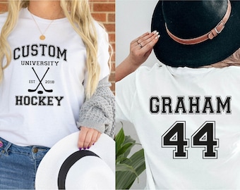 Custom University Hockey Shirt: Personalized Hockey Mom Gift