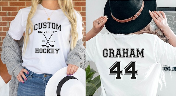 Custom University Hockey Shirt: Personalized Hockey Mom Gift