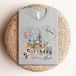 Personalisierte Disney Geburtstagskind Shirt, Benutzerdefinierte Name Geburtstag Junge T-Shirts, Disney Familie Passendes T-Shirt, Disney Trip, Disneyworld passendes T-Shirt