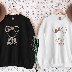 Mickey Mama and Her Mini Sweatshirt, Mother's Day Gift, Disney Mom and Daughter Sweater, Lovely Mama and Her Girl,Disneyland With Mom Hoodie