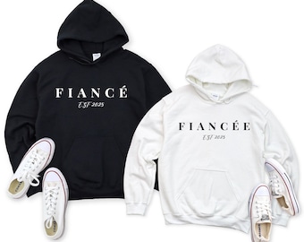 Custom Couple Fiance/Fiancee Sweatshirt: Engagement Gift
