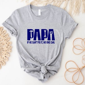 Zabawna koszulka urodzinowa Papa, koszulka Fixer of Things, koszulka Papa Tools, koszulka Papa, koszulka Papa can fix it tool box, koszulka na Dzień Ojca, prezent dla Papa