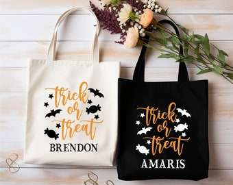 Bolsa personalizada para pedir dulces de Halloween: Bolsa personalizada para dulces