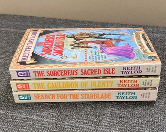 Complete Danans Series, Keith Taylor, 3 Paperback Books, Fantasy Historical Magic Swashbuckling Adventure Ireland Heroic Romance