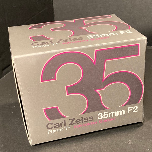 Carl Zeiss 35mm F2 Planar T* Empty Box, For Contax G Mount, Camera Accessory Box, Photography Buffs