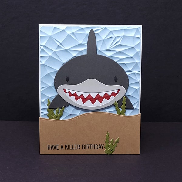 Shark Pop up Card - Etsy