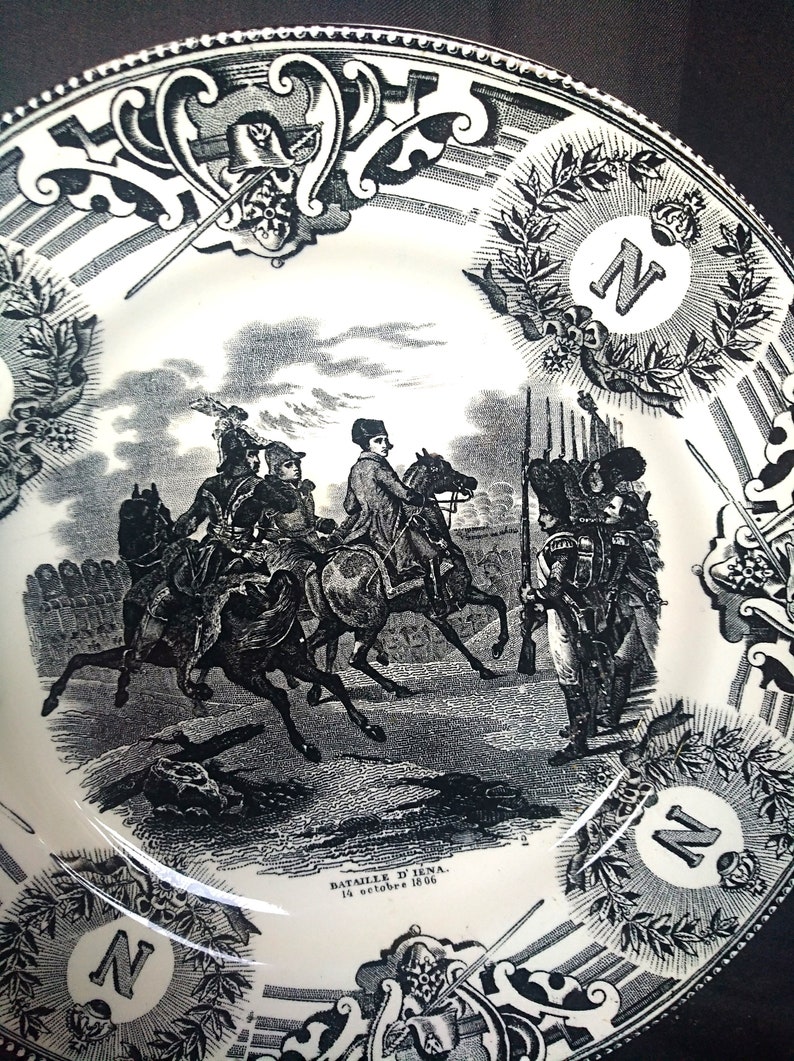 Set of 4 Napoleon Bonaparte Collection Plates, Boch Frères La Louviere
