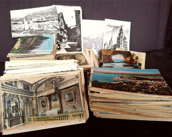 Postcards from France, Unused, Surprise package with 5 or 10 randomly selected postcards. Collage, Ephemera, Scrapbooking