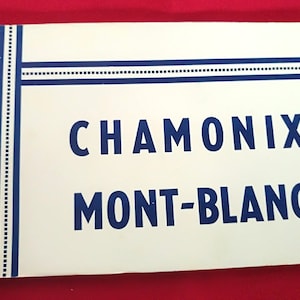 Livret français ancien avec cartes postales de Chamonix, Mont-Blanc. France 10 vues détachables. complet avec 10 cartes postales, photos