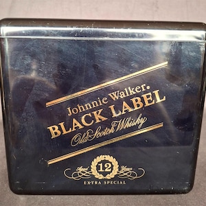 Retro ishink från märket Johnny Walker Black Label, Old Scotch Whisky, lagrad 12 år, Extra Special, Bartillbehör, Partytillbehör, 70-talet bild 1