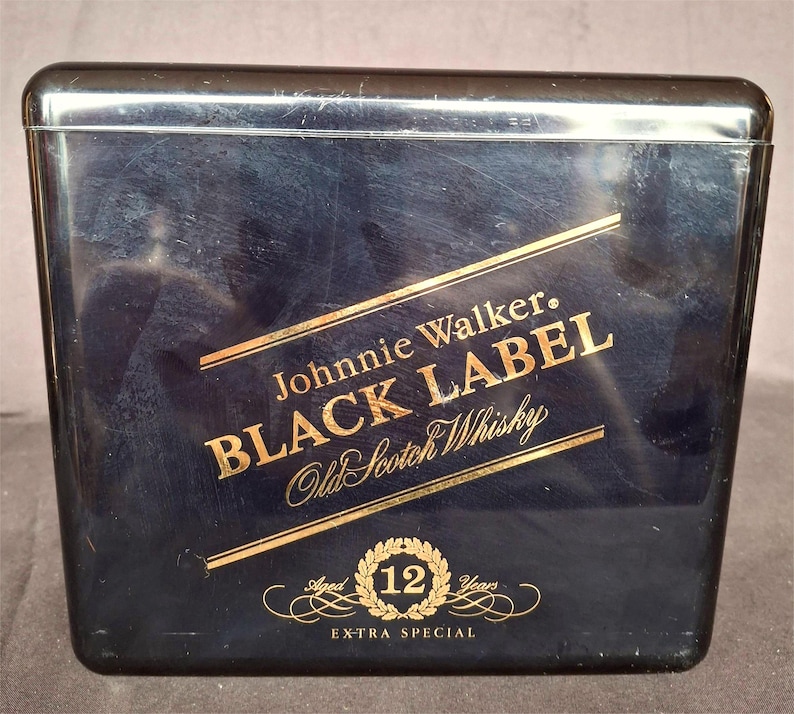 Retro ishink från märket Johnny Walker Black Label, Old Scotch Whisky, lagrad 12 år, Extra Special, Bartillbehör, Partytillbehör, 70-talet bild 1