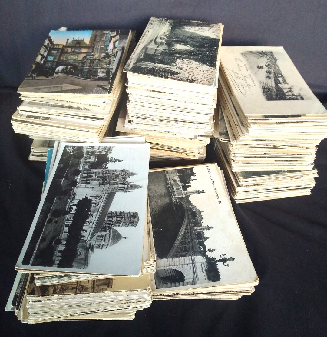 Mix of Postcards From France; Surprise Pack of 5 or 10 Randomly ...