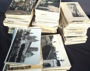 Mélange de cartes postales de France ; Paquet surprise de 5 ou 10 cartes postales sélectionnées au hasard. Collage, éphémères, scrapbooking